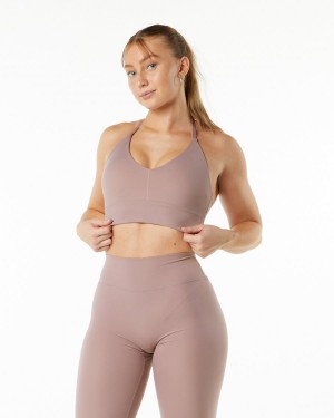 Alphalete Alphalux Wonder Bra Sports BH Dame Lilla | PXTUKG-917