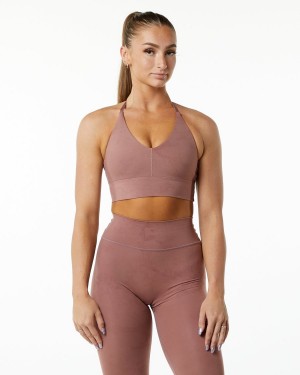 Alphalete Alphalux Wonder Bra Sports BH Dame Rosa | WUVBME-261