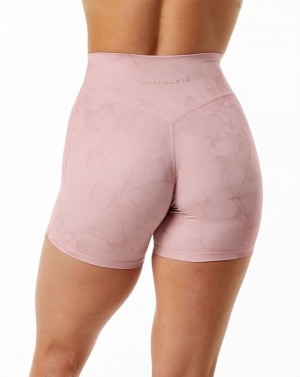 Alphalete Alphalux Wonder Kort 6" Shorts Dame Blossom | CPHQSG-458