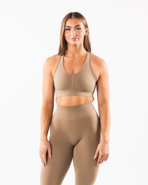 Alphalete Amplify Bra Sports BH Dame Chai | CPYRQG-935