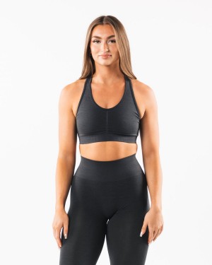 Alphalete Amplify Bra Sports BH Dame Shadow | ZCIUFB-439