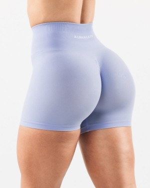 Alphalete Amplify Kort 4.5" Shorts Dame Blå | QHFXRN-569