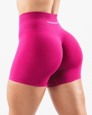 Alphalete Amplify Kort 4.5" Shorts Dame Magenta | HXCWUD-524