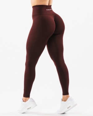 Alphalete Amplify Legging Leggings Dame Sangria | MYQBXF-029