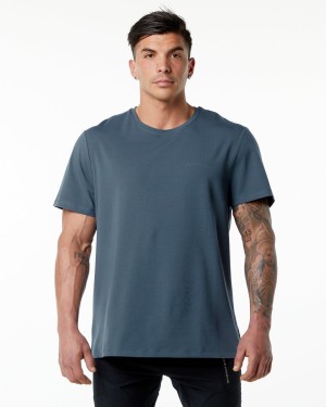 Alphalete Classic Tee Skjorte Herre Blå | KIFSBR-352