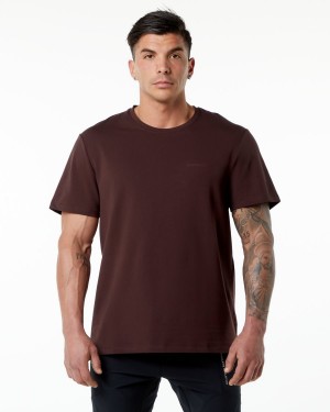 Alphalete Classic Tee Skjorte Herre Burgunder | VGYIRH-975