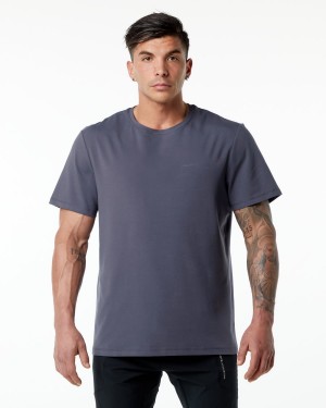 Alphalete Classic Tee Skjorte Herre Lilla | QBMKWY-012