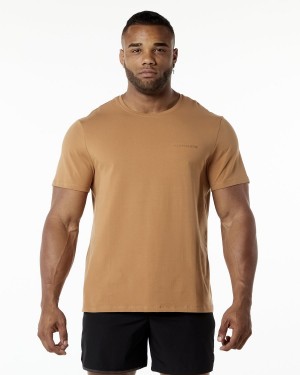 Alphalete Classic Tee Skjorte Herre Rust | LRHGXU-398