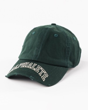 Alphalete Collegiate Vintage Cap Accessories Dame Evergreen | QEOZCN-097