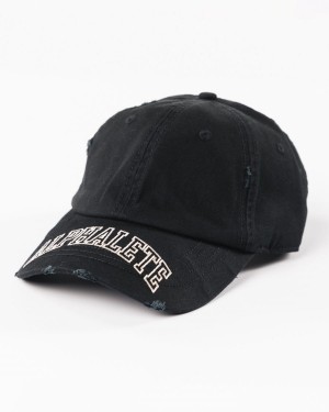 Alphalete Collegiate Vintage Cap Accessories Dame Svarte | SVOAFC-637