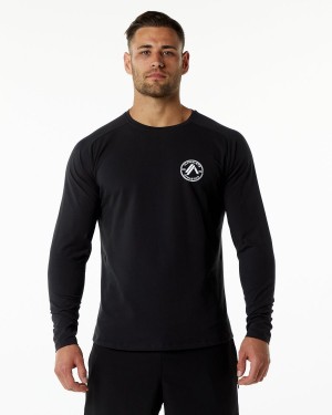 Alphalete Dynasty LS Tee Skjorte Herre Svarte | VCWGSR-213