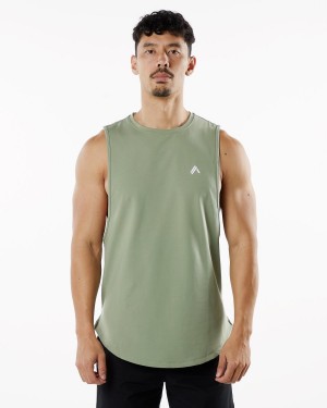 Alphalete Dynasty Tank Singlet Herre Sage | HQJISV-085