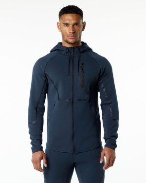 Alphalete ELMTS Atletiske Jacket Jakker Herre Marineblå | FOLUBX-213