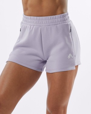 Alphalete ELMTS Atletiske Kort 3.5" Shorts Dame Lilac | UOZTVN-632