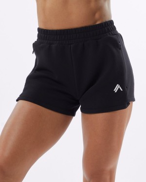 Alphalete ELMTS Atletiske Kort 3.5" Shorts Dame Svarte | RYZJWF-689