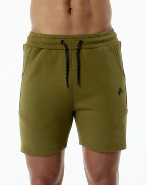 Alphalete ELMTS Atletiske Kort 6" Shorts Herre Moss | QDMWAH-907