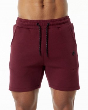 Alphalete ELMTS Atletiske Kort 6" Shorts Herre Burgunder | BDOFRT-416