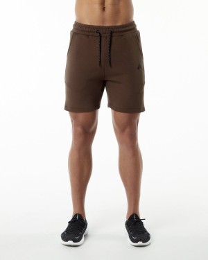 Alphalete ELMTS Atletiske Kort 6" Shorts Herre Brune | PVEHSO-487