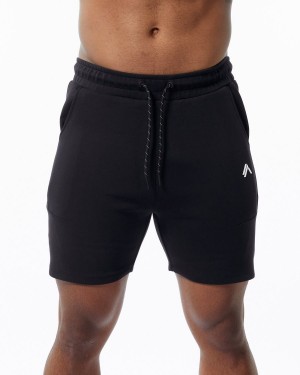 Alphalete ELMTS Atletiske Kort 6" Shorts Herre Svarte | QKPSLU-639