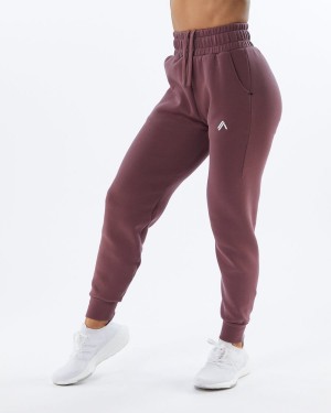 Alphalete ELMTS Cuffed Jogger Joggebukser Dame Mauve | SBFNIQ-013