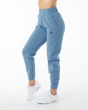 Alphalete ELMTS Cuffed Jogger Joggebukser Dame Blå | BRHTKF-493