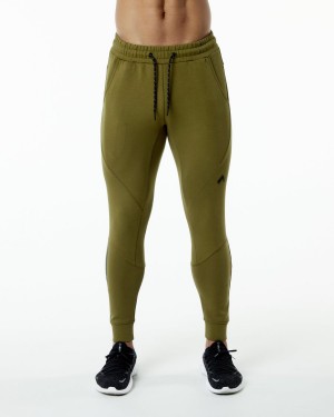 Alphalete ELMTS Cuffed Jogger Joggebukser Herre Moss | VHAXFU-364