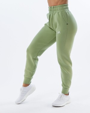 Alphalete ELMTS Cuffed Jogger Joggebukser Dame Lyse Grønn | ABESWF-825