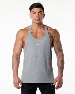 Alphalete Emblem Stringer Stringers Herre Grå | HCWOUK-643