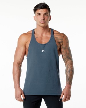 Alphalete Emblem Stringer Stringers Herre Blå | XZTOYA-315