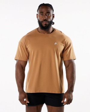 Alphalete Emblem Tee Skjorte Herre Rust | QNEZMA-816