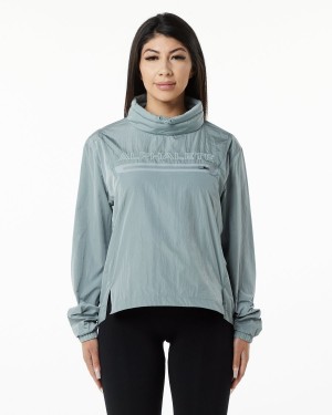 Alphalete Endure Pullover Jakker Dame Blå | UJATYH-641