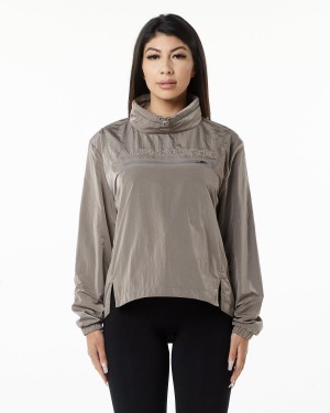 Alphalete Endure Pullover Jakker Dame Brune | VPSIDU-152