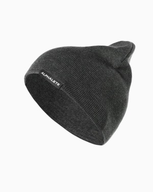 Alphalete Essential Beanie Accessories Dame Charcoal | CVTYGD-279