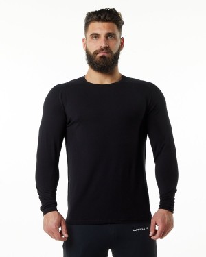 Alphalete Evo Epaulette Tee Skjorte Herre Svarte | FZWYGA-436