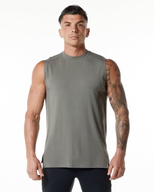 Alphalete Evo Tank Singlet Herre Grå | KQUPWR-679