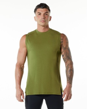 Alphalete Evo Tank Singlet Herre Grønn | TKFGBQ-624