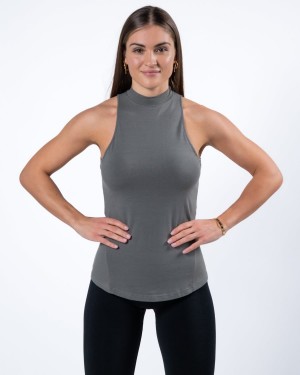 Alphalete Evo Tank Tank Top Dame Grå | ARGUTS-968