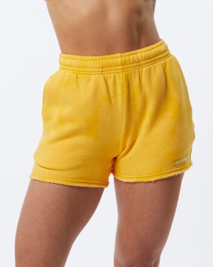 Alphalete HCTS Kort 3.5" Shorts Dame Honey | YRKGLZ-927