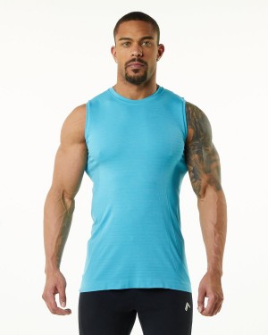 Alphalete Hero Tank Singlet Herre Faded Ocean | PAUOGY-935