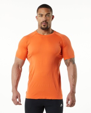 Alphalete Hero Tee Skjorte Herre Faded Strawberry | PVHJBD-648