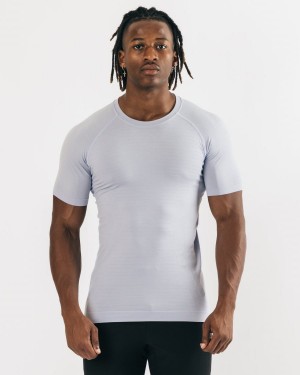 Alphalete Hero Tee Skjorte Herre Lyse Lilla | QDFHEL-526