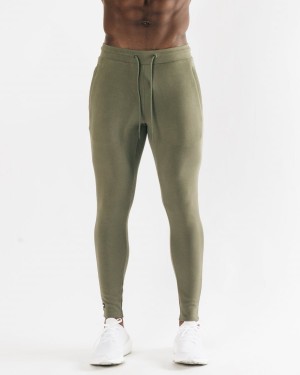 Alphalete Identity Jogger Joggebukser Herre Lyse Olivengrønne | QMOHXN-256