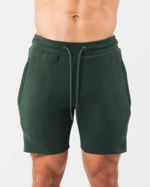 Alphalete Identity Kort 6” Shorts Herre Evergreen | MNEVDH-457