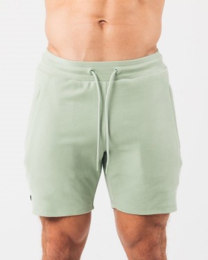 Alphalete Identity Kort 6” Shorts Herre Sage | FGILZT-608