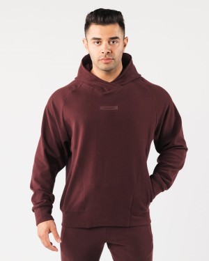 Alphalete Identity Pro Hoodie Hettegenser Herre Sangria | JVRPCQ-467