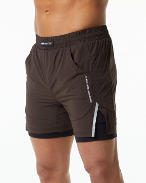 Alphalete Infinity Speed Kort 5.5" Shorts Herre Brune | OEBGLT-609