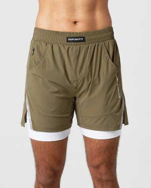 Alphalete Infinity Speed Kort 5.5" Shorts Herre Willow | TLSFYZ-314