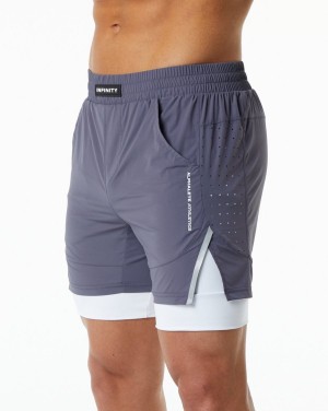 Alphalete Infinity Speed Kort 5.5" Shorts Herre Lilla | DPRGCF-830