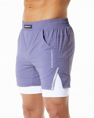 Alphalete Infinity Speed Kort 5.5" Shorts Herre Digital Violet | THZIFS-147