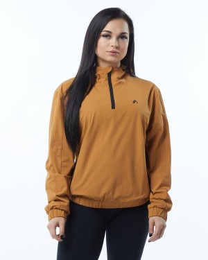 Alphalete Infinity Tech Jacket Jakker Dame Chestnut | SLCRNB-512